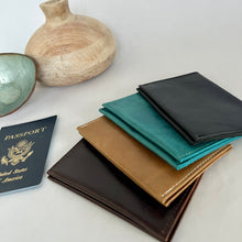 Load image into Gallery viewer, Leather Passport Wallet | Minimalist Travel Wallet