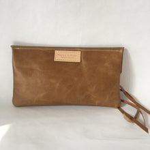 Load image into Gallery viewer, RAW EDGE Clutch | Distressed Aged Rattan Leather | One-of-a-Kind