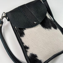 Load image into Gallery viewer, Marge and Rudy DAKOTA Cowhide Crossbody Bag  Handmade Hair on Hide Leather purse