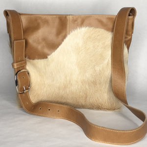 MESSENGER Bag | Aged Rattan Leather with Cowhide