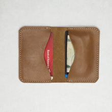 Load image into Gallery viewer, Handmade Leather Minimalist brown Wallet, Marge & Rudy, Charlotte