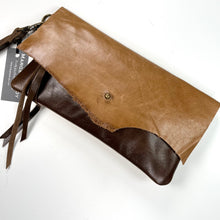 Load image into Gallery viewer, RAW EDGE WRISTLET | Chestnut Brown Leather | One-of-a-Kind