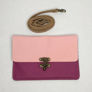 Leather cross body with removable strap