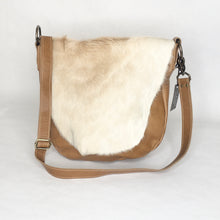 Load image into Gallery viewer, Cowhide Leather Crossbody Bag | Marge & Rudy Handmade, North Carolina