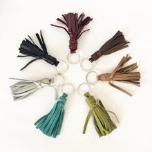 Load image into Gallery viewer, Marge Rudy Handmade Leather Tassel Key Chain 