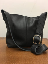 Load image into Gallery viewer, Marge Rudy Handmade Leather MESSENGER Bag Black