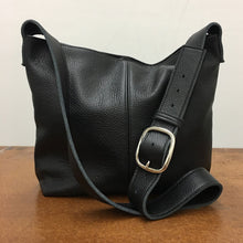 Load image into Gallery viewer, Marge Rudy Handmade Leather MESSENGER Bag Black