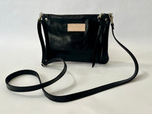 Load image into Gallery viewer, back view of handmade leather crossbody bag