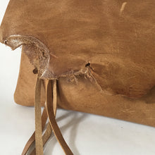 Load image into Gallery viewer, RAW EDGE Clutch | Distressed Aged Rattan Leather | One-of-a-Kind