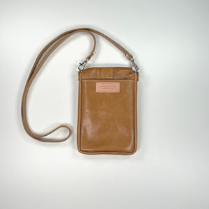 Marge and Rudy Dakota Cow Hide Crossbody bag handmade leather purse with cell phone pocket
