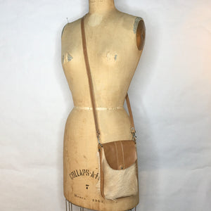 DAKOTA Cow Hide Crossbody Bag | Fawn