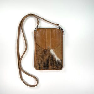 Marge and Rudy Dakota Cow Hide Crossbody bag handmade leather purse Made in USA