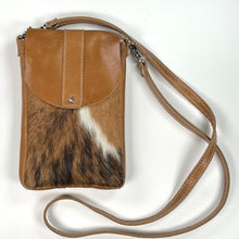 Load image into Gallery viewer, Marge and Rudy Dakota Cow Hide Crossbody bag handmade leather purse Made in USA