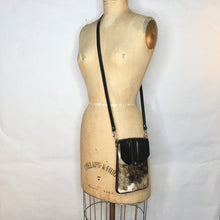 Load image into Gallery viewer, DAKOTA Cow Hide Crossbody Bag | Black &amp; White Cowhide