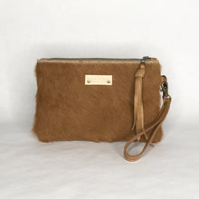 Load image into Gallery viewer, Boho cowhide clutch by Marge &amp; Rudy handmade