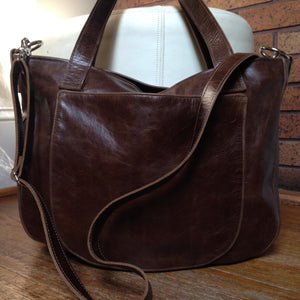 URSULA Leather Bag |  Removable Crossbody Strap