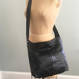 Marge Rudy Handmade Leather MESSENGER Bag Black