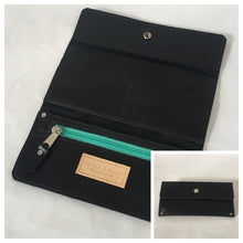 Load image into Gallery viewer, Marge Rudy Handmade Leather Zada Women&#39;s Trifold black Wallet