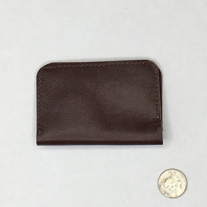 Handmade Leather Minimalist brown Wallet, Marge & Rudy, Charlotte