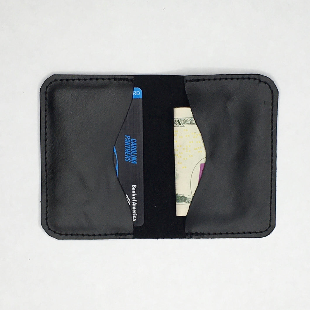 Handmade Leather Minimalist Wallet, Marge & Rudy, Charlotte