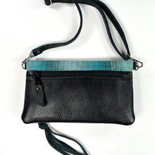 Load image into Gallery viewer, Cell pocket view of Convertable bag, clutch, crossbody, fanny pack handmade by Marge &amp; Rudy