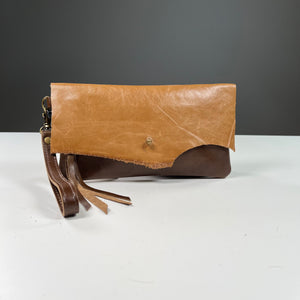 RAW EDGE WRISTLET | Chestnut Brown Leather | One-of-a-Kind