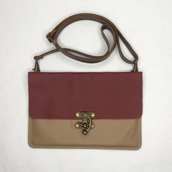 RRR Leather Crossbody Bag | Clutch Fanny Pack | Marge & Rudy Handmade