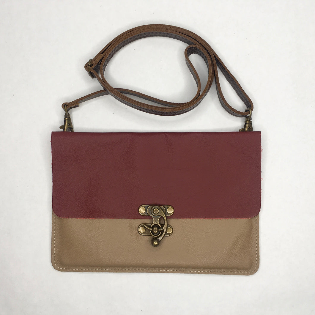 RRR Leather Crossbody Bag | Clutch Fanny Pack | Marge & Rudy Handmade
