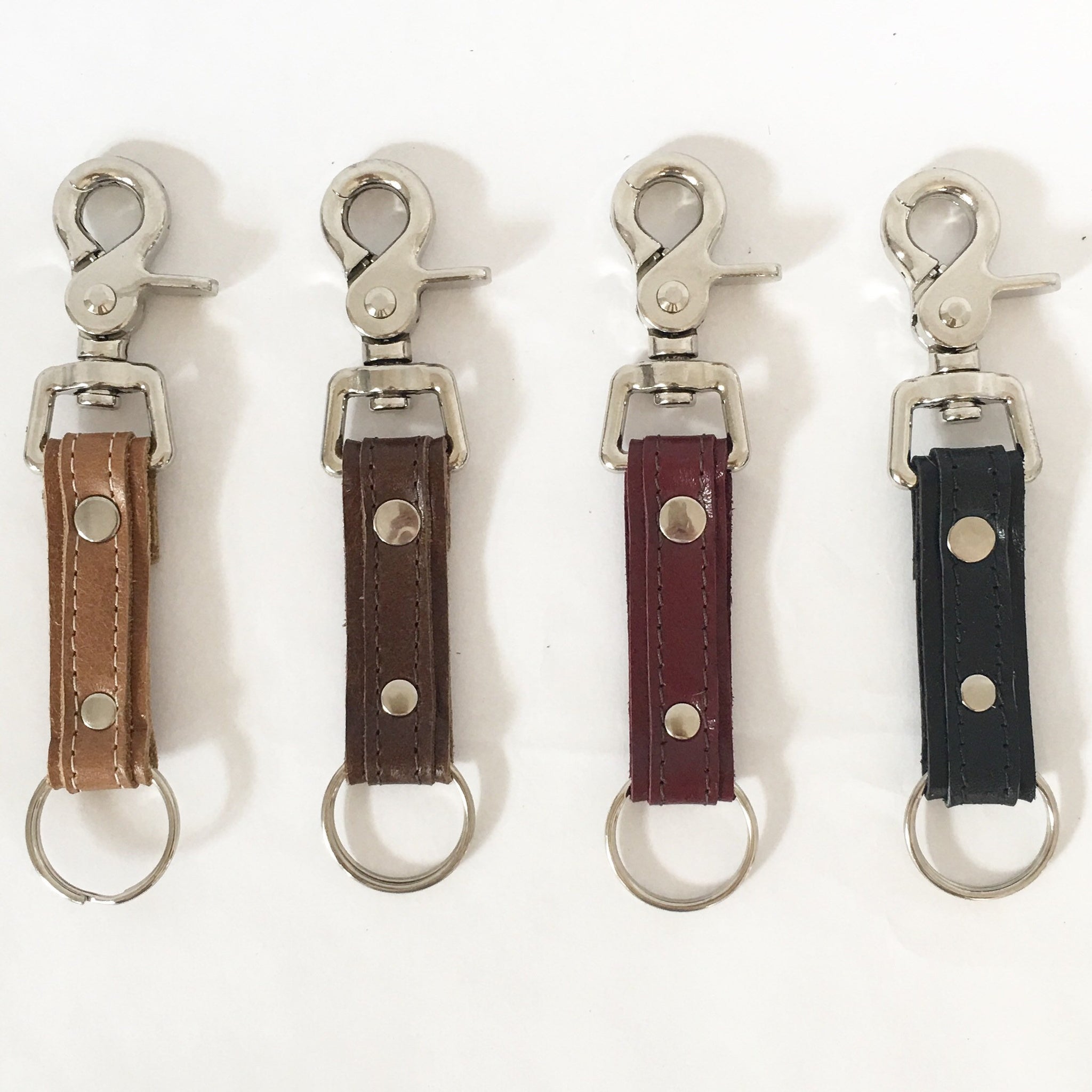 Handmade Leather Leather Keychain With Fashionable Key Buckle