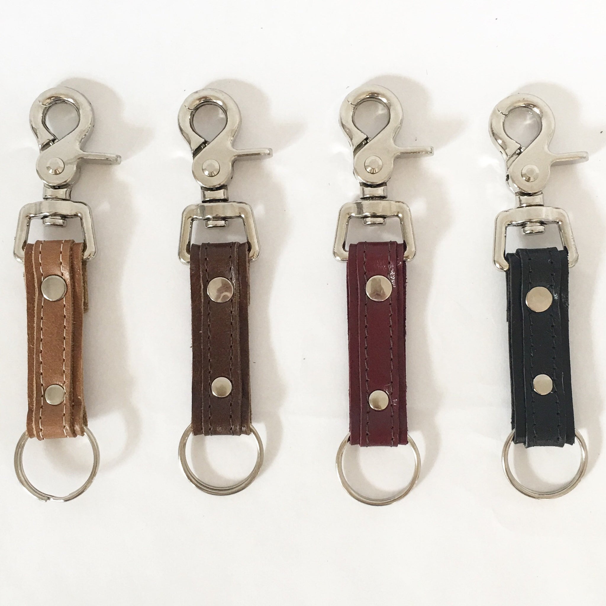 Leather Key Chain, Swivel Lobster Clasp