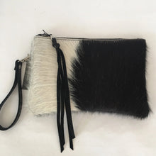 Load image into Gallery viewer, Marge Rudy Cowhide Leather Wristlet Handmade