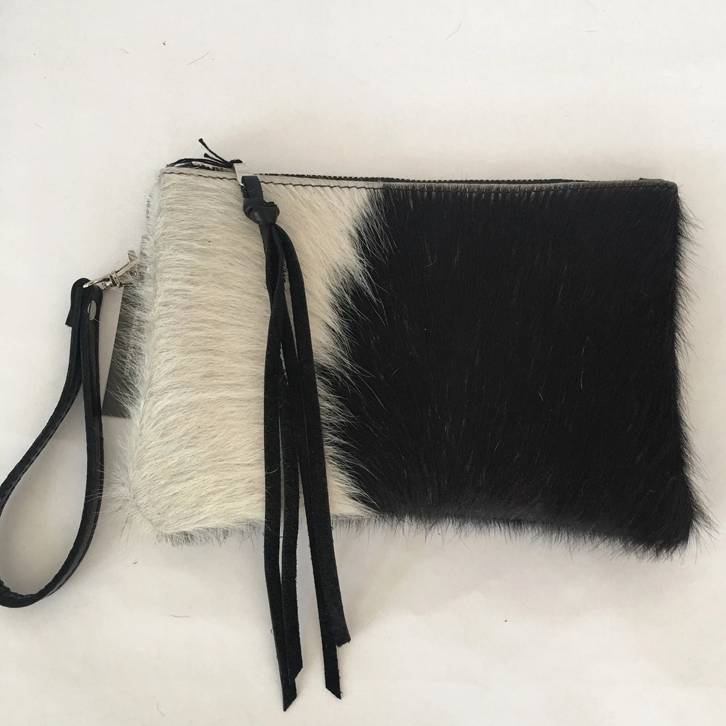 Marge Rudy Cowhide Leather Wristlet Handmade