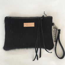 Load image into Gallery viewer, Marge Rudy Cowhide Leather Wristlet Handmade, Charlotte, North Carolina