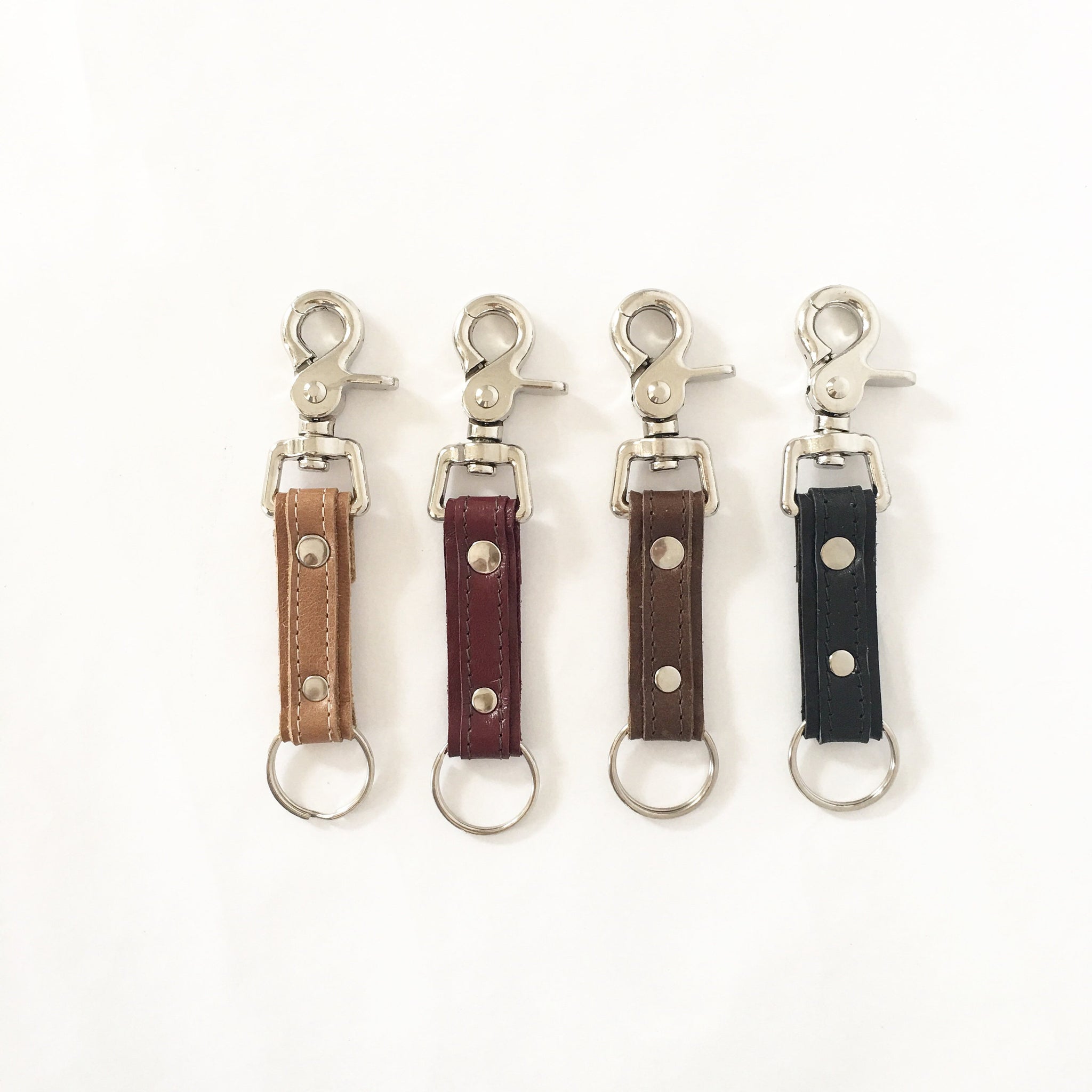 Leather Key Chain, Swivel Lobster Clasp