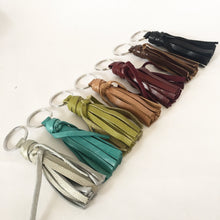 Load image into Gallery viewer, Marge Rudy Handmade Leather Tassel Key Chain 