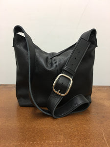 Marge Rudy Handmade Leather MESSENGER Bag Black