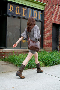 Marge & Rudy Handmade Leather Messenger tote bag