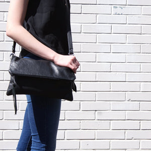 Marge Rudy Handmade Leather Convertible Clutch TREKKER Crossbody