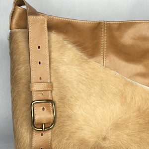 MESSENGER Bag | Aged Rattan Leather with Cowhide 2