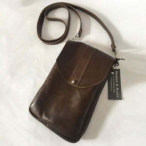 Marge & Rudy DAKOTA brown Leather Crossbody Bag