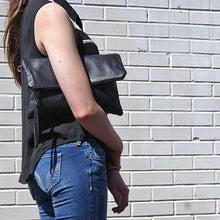Load image into Gallery viewer, Marge Rudy Handmade Leather Convertible Clutch TREKKER Crossbody